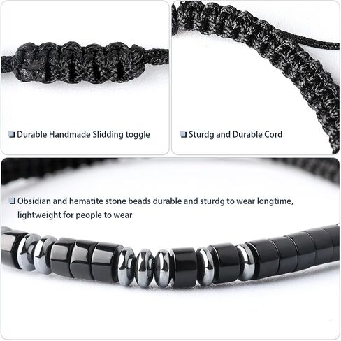 To My Son Bracelet from Mom,Morse Code Bracelets with Engraved Wallet Card,Adjustable Handmade Mens Beaded Bracelets easter basket stuffers in Saudi Arabia