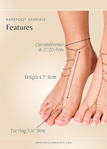 Dainty Minimal Gold Barefoot Sandals Foot Feet Chain with Toe Ring Summer Jewelry for Women Trendy in Saudi Arabia