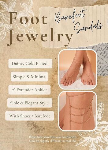 Dainty Minimal Gold Barefoot Sandals Foot Feet Chain with Toe Ring Summer Jewelry for Women Trendy in Saudi Arabia