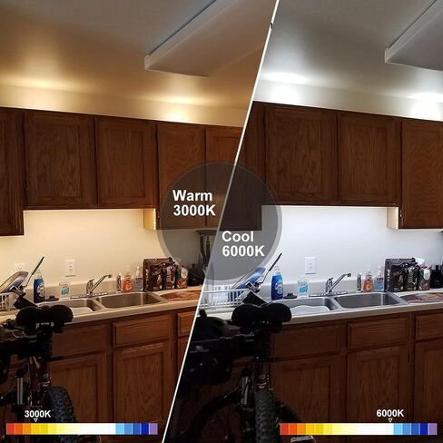 LDOPTO Under Cabinet Lighting Wireless 6 Pack, Remote Control LED Dimmable Closet Lights Rechargeable Battery Operated Lights, Stick on Touch Night Lights for Hallway Stairs Pantry Kitchen 3 Colors in Kuwait