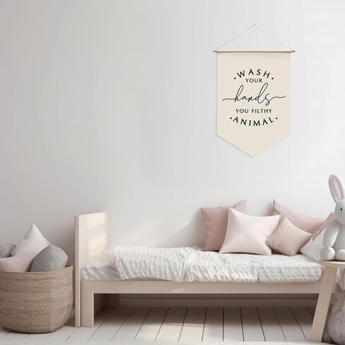 اغسل يديك علامة ، أنت حيوان قذر ، ديكور جدار الحمام ، ديكور الحمام مضحك ، جدار مرحاض معلق ، ديكور الحمام ، اقتباس الحمام ، 17.5x11.5 بوصة in Saudi Arabia