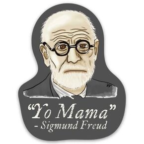 Funny Psychology Magnet, Sigmund Freud Yo Mama Joke, Funny Psychology Gift