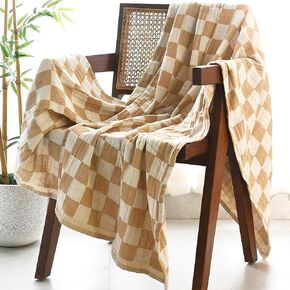 Folkulture Throws for Couch 50" x 60", 100% Recycled Cotton Couch Blanket and Throws for Chair, Throw Blanket for Couch or Bed Throws for Sofa, Boho Throw Blankets.
