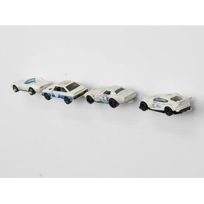 Low Profile Wall Display Compatible with Hot Wheels and other 1/64 Scale Cars | Floating Car Wall Mount for Hot Wheels, Matchbox and other 1/64 Scale Cars | Set of 20 (Style 2)