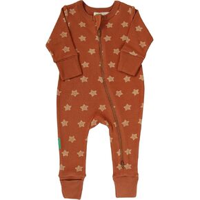 PARADE Organic Signature Print '2-Way' Zip Romper - Long Sleeve