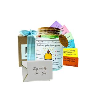 Bible Verse Jar, Holy Bible Jar of Virtues, Inspirational Scripture Cards for Spiritual Growth and Daily Encouragement – Ideal Christian Gifts for Women, Men, and Friends