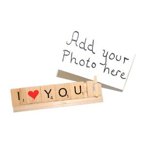 Handmade I Love You Frame, We Adore Photo Picture Holder Grammy Grandpa Grandma Nana Wife Husband Daughter Aunt Boyfriend Girlfriend Abuela Abuelo Christmas Birthday Anniversary