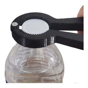 Twist cap opener, twist bottle opener, manual helper for soft drinks and pop. (Black)