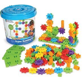 Learning Resources Gears! Gears! Gears! Super Building Toy Set, STEM Toys, Construction Toys, Gears for Kids, 150 Pieces, Ages 3+