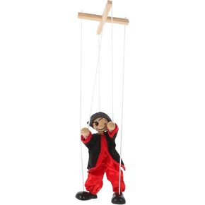 Toddmomy 2Pcs Funny Marionette Toys Funny String Creative Marionette Toys for Kids Indoor Funny Puppet（Black）