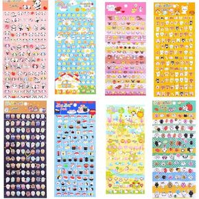 Children's Cartoon Stickers, Animal Cartoon Stickers, Animal Theme Stickers, Children's Hand-Decorated Stickers, Panda Rabbit Sushi Stickers - Children's Reward, Hand-Decorated Essential