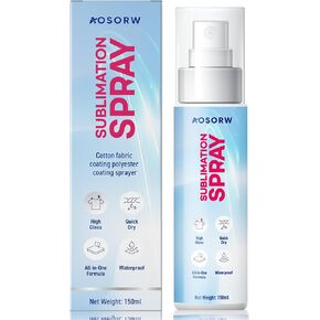AOSORW Sublimation Spray for Cotton Shirts: Sublimation Coating Supplies for T-Shirts Canvas Polyester (5.07 oz / 150 mL)