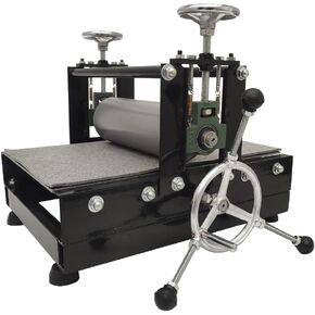 PreAsion Etching Press Machine Etching Printing Press Printmaking Letterpress Machine Printmaking Rubbing Machine Plaster Wood Paper Slab Roller Size: 28 * 10cm (11 * 3.9 ")