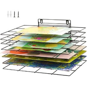 Art Drying Rack for Classroom Paint Drying Rack Small Art Drying Rack Wall Art Storage Rack with 8 Removable Shelves for Classrooms and Art Studios (8 Shelves)