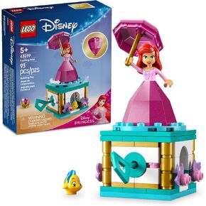 LEGO Disney Princess Twirling Ariel Toy - Building Toy for Kids, Girls and Boys, Ages 5+ - Little Mermaid Toy for Fans of Movie - Ariel Doll Gift Idea for Birthdays - 43259