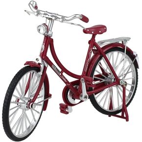 Wakauto Vintage Metal Bicycle Ornaments Desktop Crafts Miniature Bike Figurines Model Dollhouse Decoration Accessory Home Decoration for Children Toys