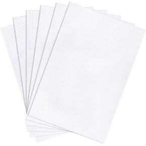 Caydo 6 Pieces Aida Cloth 14 Count White Cross Stitch Fabric for Craft Embroidery, Handmade Needlework, DIY Handicrafts, 12 by 18-Inch