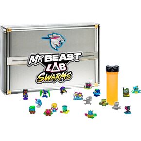 MrBeast Lab Swarms Series 2, Atomic Series Exclusive Cash Case Bulk Pack, Experiment by Adding Water, Shaking The Test Tube and Reveal 2 of The 18, MrBeast Themed Swarms Collectible Micro Beasts