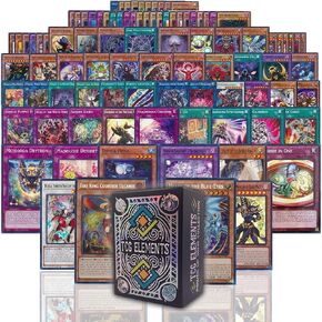 100+ Yu-Gi-Oh Card Bundle, 100 Common/Uncommon, 10 Foils, 2 Super Rare/Secret Rare/Ultra Rare, Deck Box