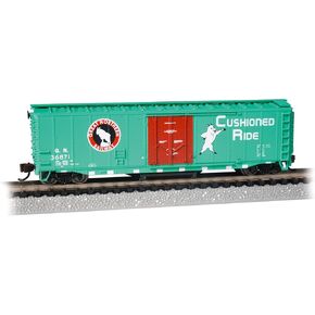 Bachmann Trains - 50' Plug Door Track Cleaning Box Car - Great Northern #36871 (Cushioned Ride) - N Scale