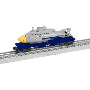 Lionel U.S Navy O Gauge Model Train Flatcar with Submarine Load
