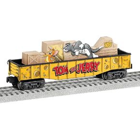 Lionel Warner Brothers Tom and Jerry O Gauge Model Train Chasing Gondola Car