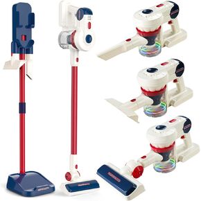 Cleaning Toy Set for Kids 3 4 5 6, Toddler Toys 3 in 1 Vacuum Cleaner Set, Toddler Gifts Cleaning Toy Sets, Birthday Gifts for Kid Boys and Girls Age 3+