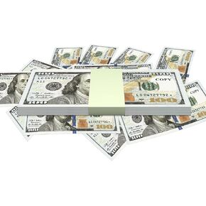 Wowok 100 Pcs Play Money Prop Money for Kids, Education Learning Toy, Develop Early Math Skills,Pretend Money Perfect for Movie, Videos, Music