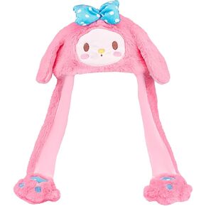 Plush Ear Moving Jumping Hat, Cute Cartoon Anime Beanie Bunny Animal Hat Cap for Women Girls