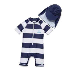 Baby Boys One-Piece Sunsuits/Swimsuits S/S UPF 50+ Sun Protection