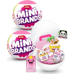 Mini Brands Kawaii Capsule by ZURU, Surprise Kawaii collectable minis, Blind Packaging, Japanese Themed collectables (2 Pack)