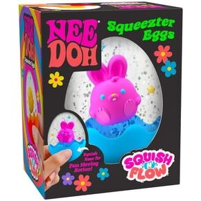 Schylling NeeDoh Squeezter Egg - Sensory Squeeze Toy - Cute Character Inside - 2.5" Tall - Color May Vary (Pack of 1)