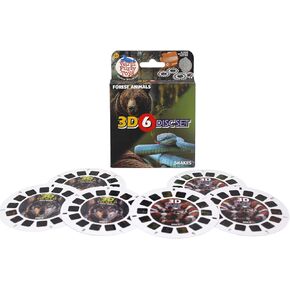 WARM FUZZY Toys Forest and Snake Reels for Viewfinder - Viewfinder Reels for Kids & Adults, Classic Toys, 3D Reel, Retro Toys, Contains 6 Slides with 42 High Definition 3D Images