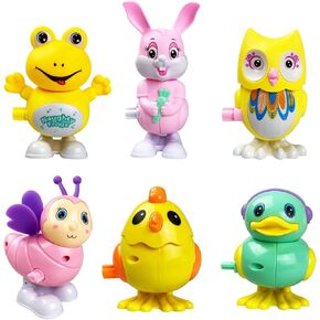 Anditoy 6 Pack Easter Wind up Toys for Kids Boys Girls Toddlers Easter Basket Stuffers Fillers Gifts Party Favors