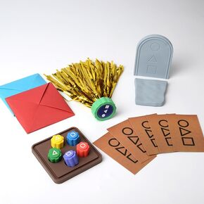Korean Folk Game Set, Korean Traditional Play Game Including Gonggi Game, Ddakji Game, Jebi Kicks, Biseokchigi - Silicone Material Safe to Play