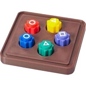 Korean Traditional Play Game, Gonggi Jack Stone Pebbles Set, Stone Catching Game, Hand Eye Coordination Training Toy (Set with Base)