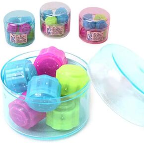 [Random] Korean Traditional Play Game 8PCS Gonggi Jack Stone Pebbles Set w/Round Case (3 Sets)