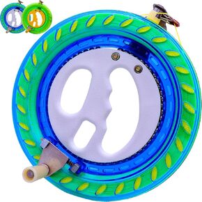 Kite Reel and Kite String Spool, with High Strength Kite String, Equipped with Locking Device and Connector, Metal Handle, Kite String with Reel for Adults and Kids