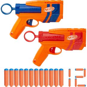 Nerf N Series Duo Pack, Includes 2 Ward Blasters, 12 N1 Darts Compatible Only N Series Blasters, Kids Outdoor Games, Ages 8+