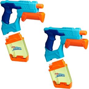 Nerf Super Suaker Dunk-Fill 2-pack ، 2 blasters ، خزانات تعبئة فورية سهلة ، Just Dunk & Go ، 10.1 خزانات أوقية السوائل ، ألعاب المياه ، الأعمار 6+