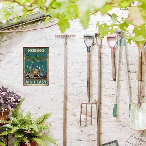 Artlunar Funny Garden Sign Outside Decor - Humorous Gardening Gift for Women Enthusiasts, 12" x 8" (980) in Saudi Arabia