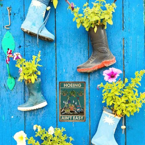 Artlunar Funny Garden Sign Outside Decor - Humorous Gardening Gift for Women Enthusiasts, 12" x 8" (980) in Saudi Arabia