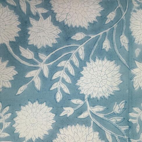 4 Pc Blue Flower Hand Block Print Napkin 100 percent Cotton Napkin Hand Block Printed Napkin Jaipuri Printed Home Decor Napkin in Saudi Arabia