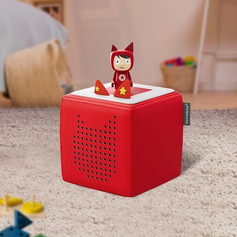 أذنين بديلة لـ TONIEBOX ، حزمة واحدة ، إكسسوارات لزر وحدة تخزين TONIE BOX ، الأذنين الخارجية فقط ، مع نمط النجوم الصفراء ، الأحمر in Kuwait