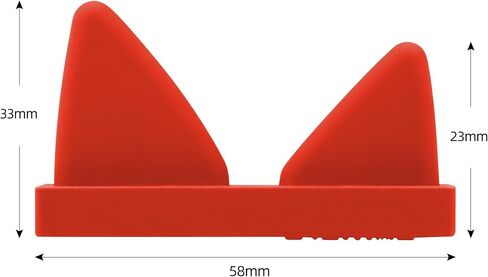 أذنين بديلة لـ TONIEBOX ، حزمة واحدة ، إكسسوارات لزر وحدة تخزين TONIE BOX ، الأذنين الخارجية فقط ، مع نمط النجوم الصفراء ، الأحمر in Kuwait