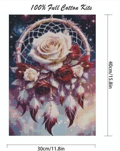 Mrnsiet Butterfly Cross Stitch Kits for Adults, Black Butterfly Stamped Cross Stitch Kits for Beginners, Needlepoint Cross-Stitch Patterns Embroidery Kits Arts and Crafts for Home Decor 12×16Inch in Saudi Arabia