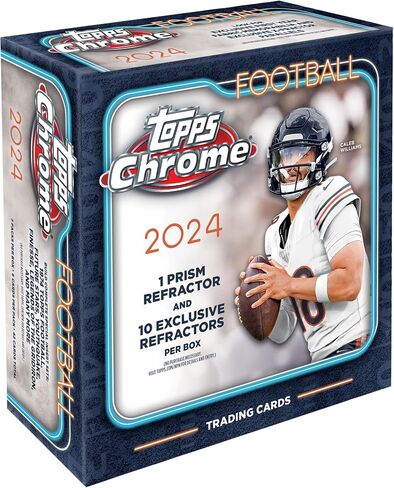 2024 Topps Chrome Football Cards Factory Sealed Mega Box in Saudi Arabia