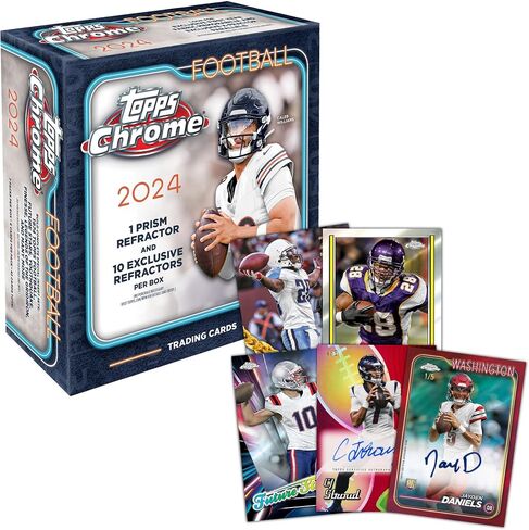 2024 Topps Chrome Football Cards Factory Sealed Mega Box in Saudi Arabia