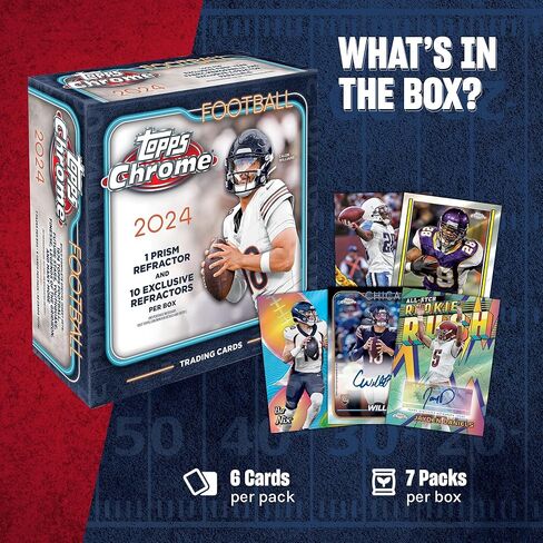 2024 Topps Chrome Football Cards Factory Sealed Mega Box in Saudi Arabia