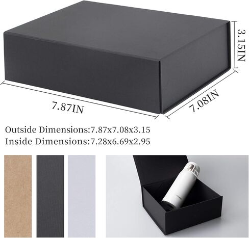 RSGIFT 7.8x7x3.1 بوصة ، صندوق هدايا أبيض مع غطاء ، مربع اقتراح من العريس القابلة للطي مع مغناطيسي ، صناديق هدايا للهدايا ، الزفاف ، عيد الميلاد ، عيد ميلاد in Kuwait